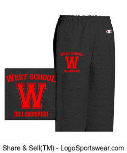 Youh West Logo Sweat Pants Design Zoom